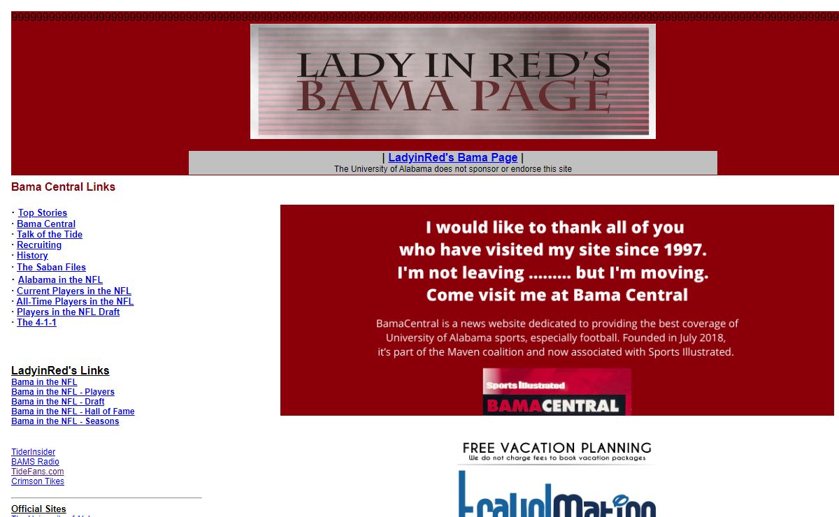 LadyinRed's Bama Page