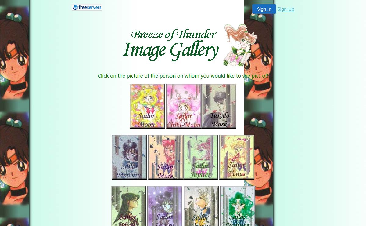 Breeze of Thunder Sailor Moon Picture Galleries