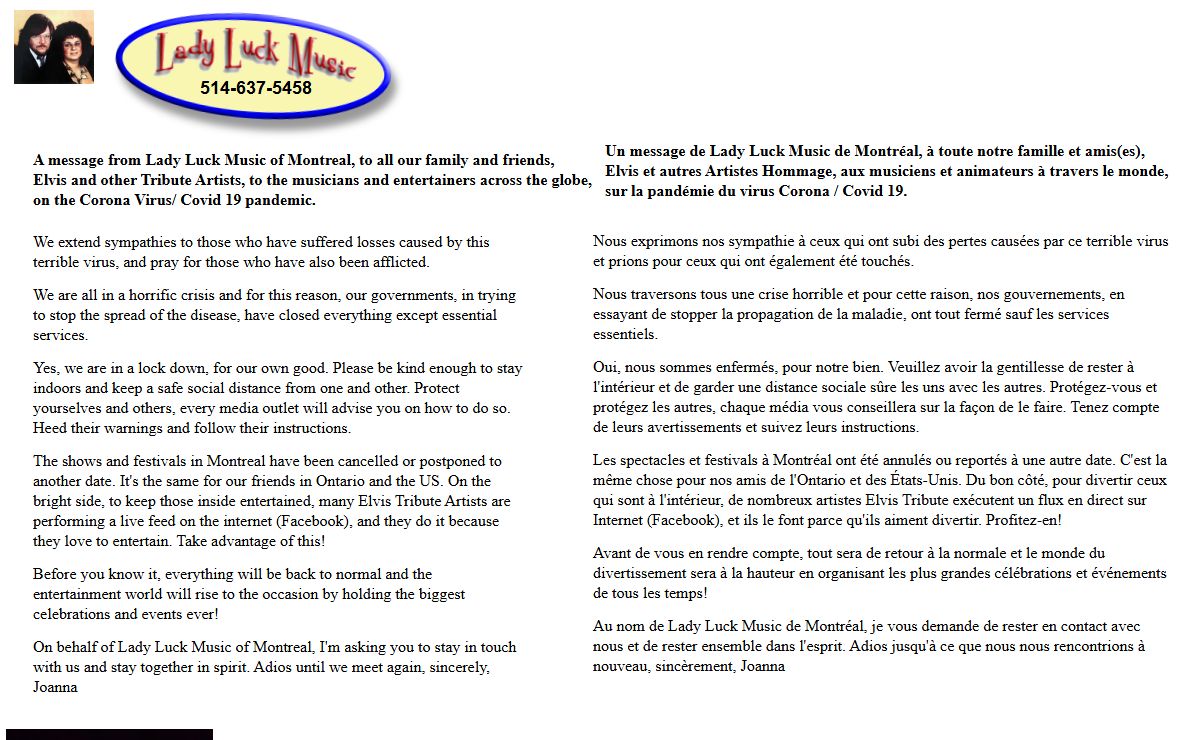 Lady Luck Music of Montreal