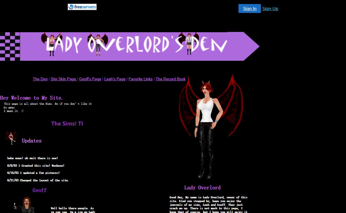 Lady Overlord's Den