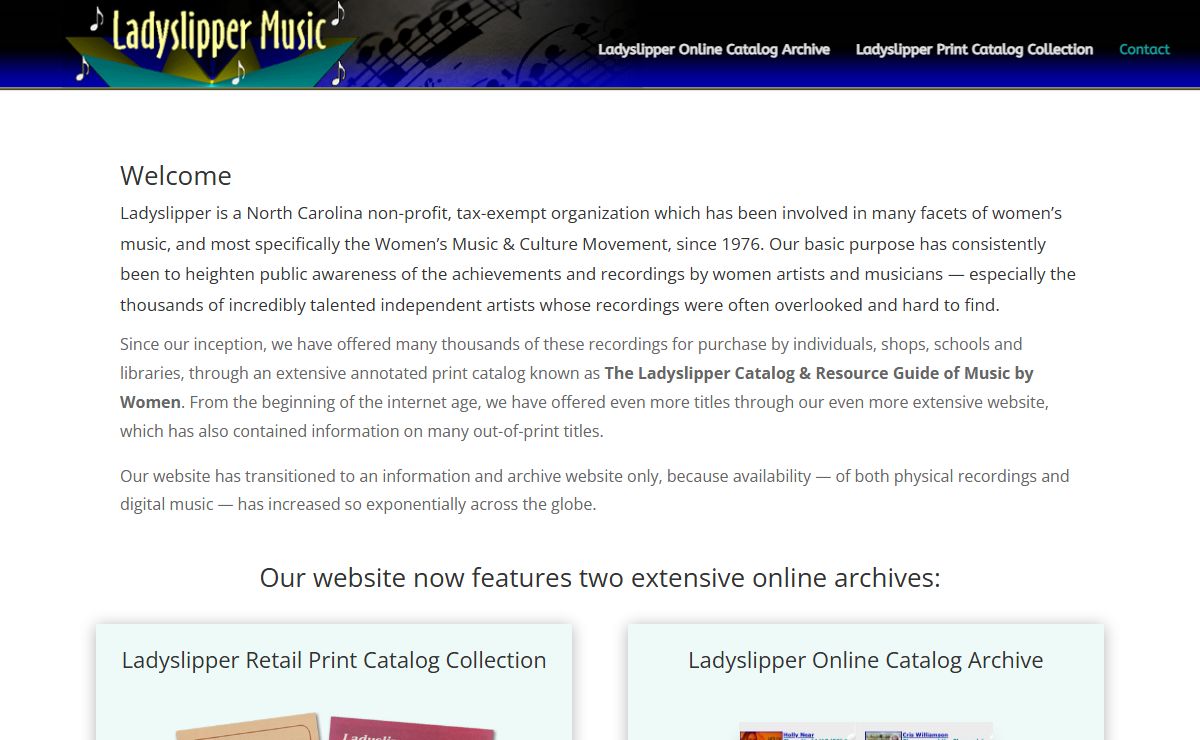 Ladyslipper Music | Music by Women