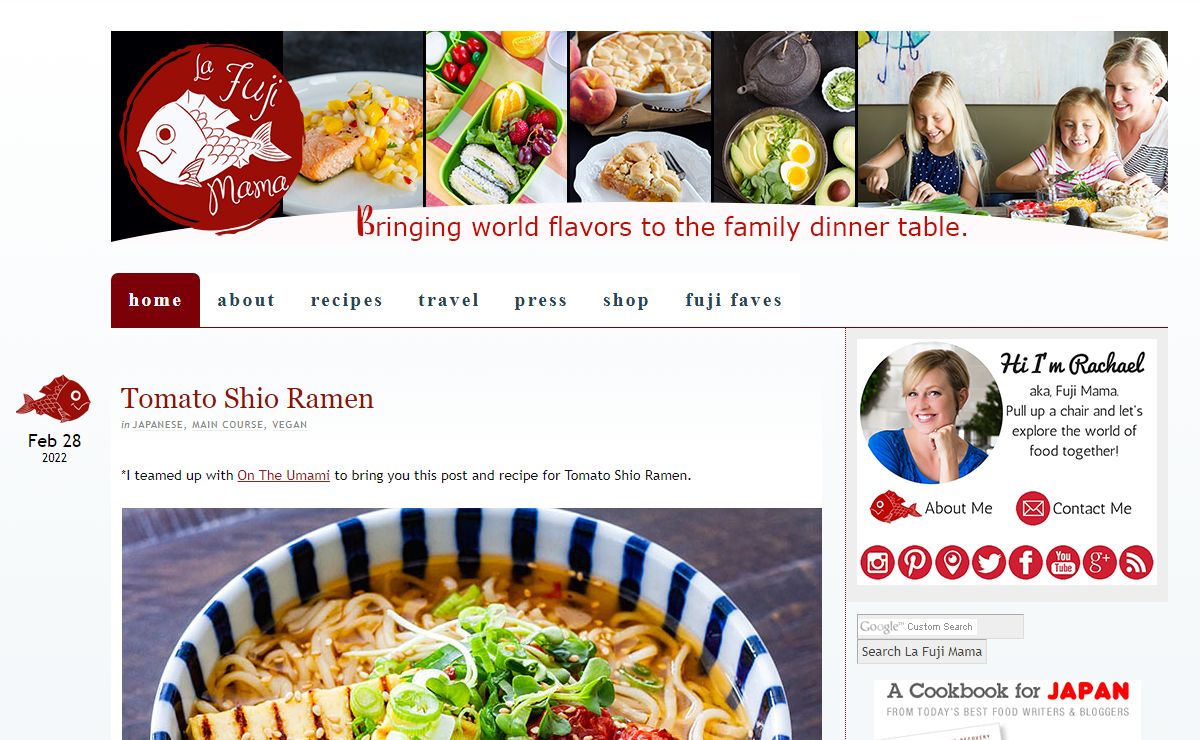 La Fuji Mama — Bringing world flavors to the family dinner table.