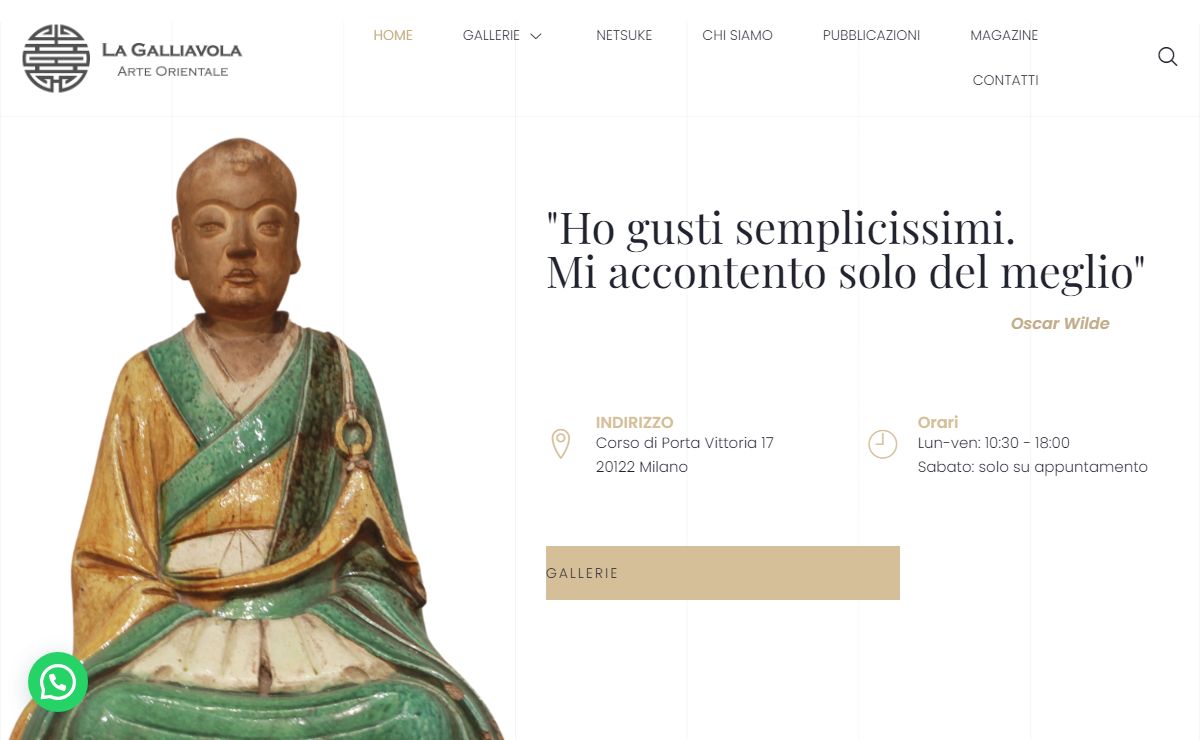 Galleria arte orientale Milano - La Galliavola