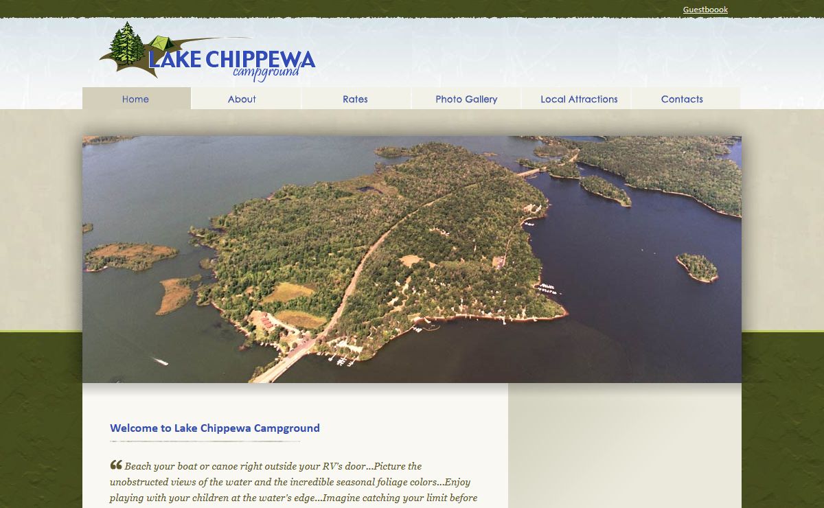 LAKE CHIPPEWA CAMPGROUND | Lakeshore Camping in Hayward, Wisconsin