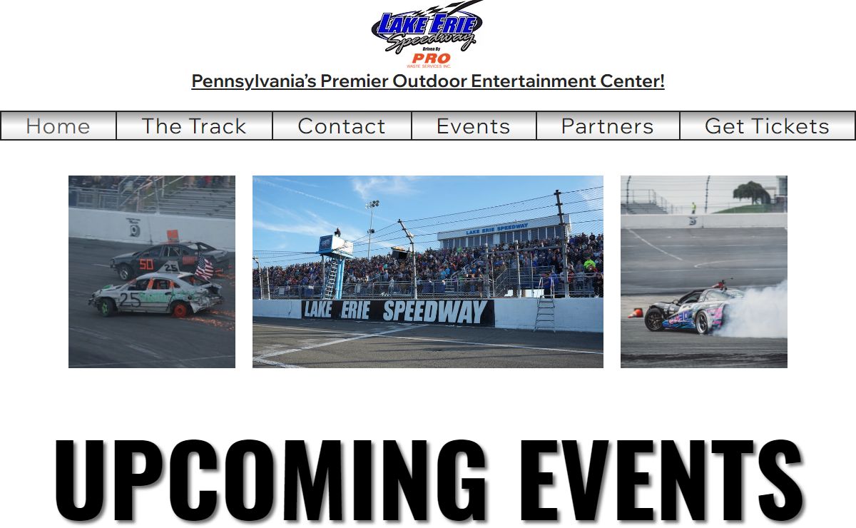 Home | Entertainment Venue Lake Erie Speedway