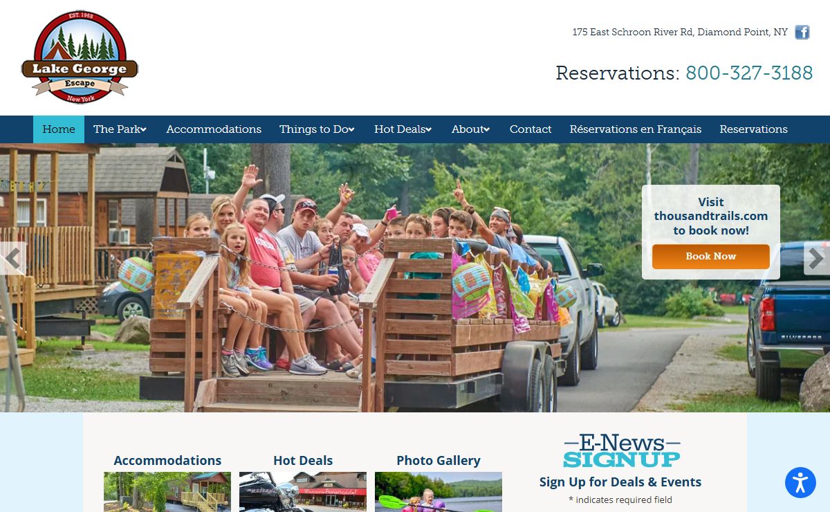 Campgrounds in Lake George | RV Resort & Tent Sites at Lake George Escape