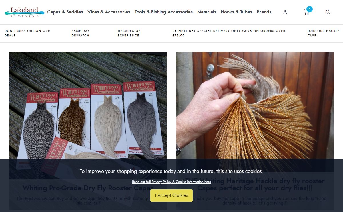 Lakeland Fly-Tying | fly tying materials