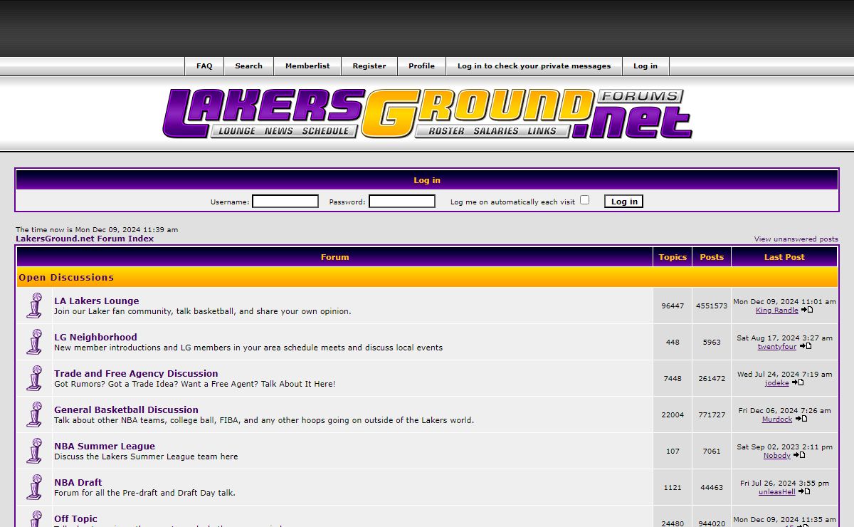 LakersGround.net :: Index