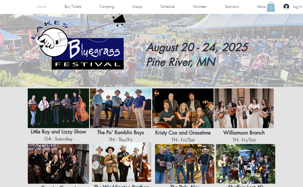 The Lakes Bluegrass Festival, Pine RIver, MN