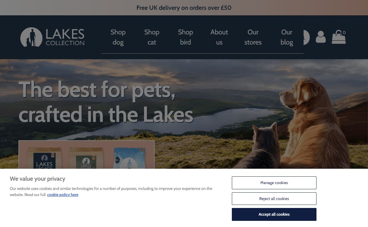 Premium UK-Made Pet Food & Treats | Lakes Collection