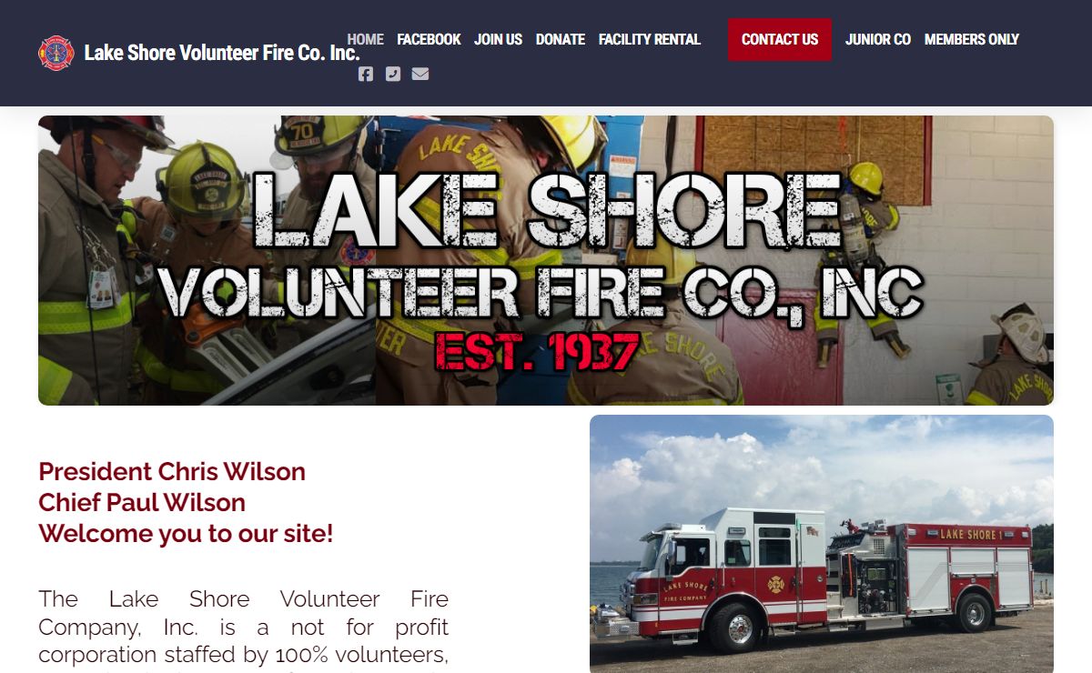 Lake Shore Volunteer Fire Co. Inc.