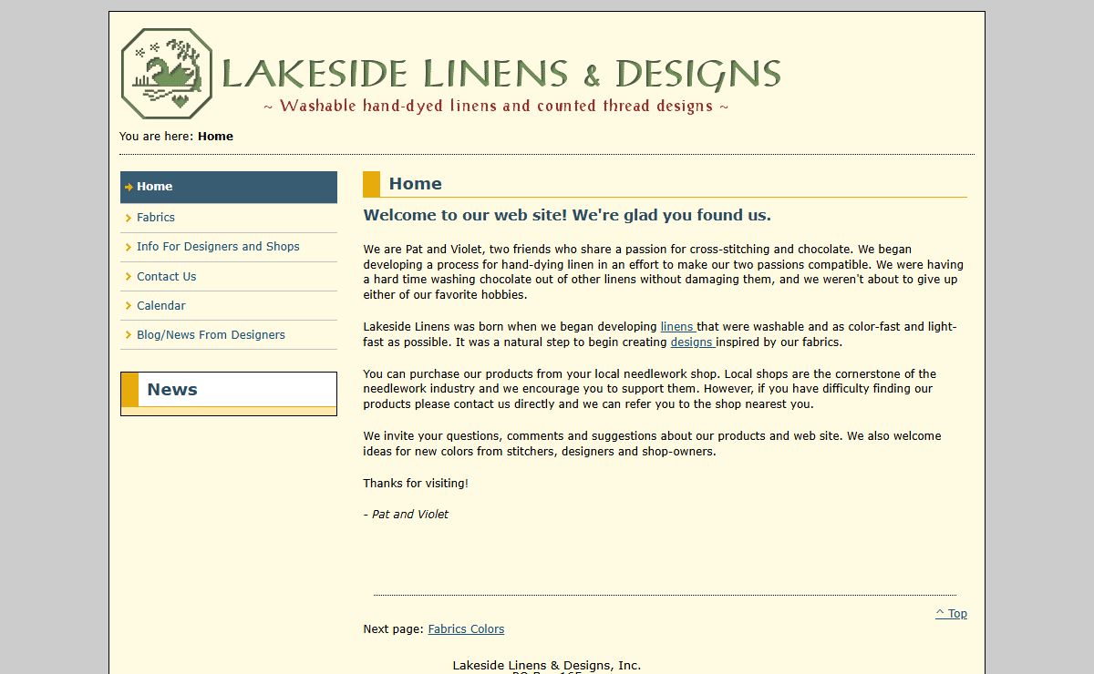 Lakeside Linens - Home