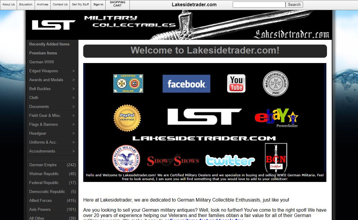 Lakesidetrader | German WWII Daggers & Medals