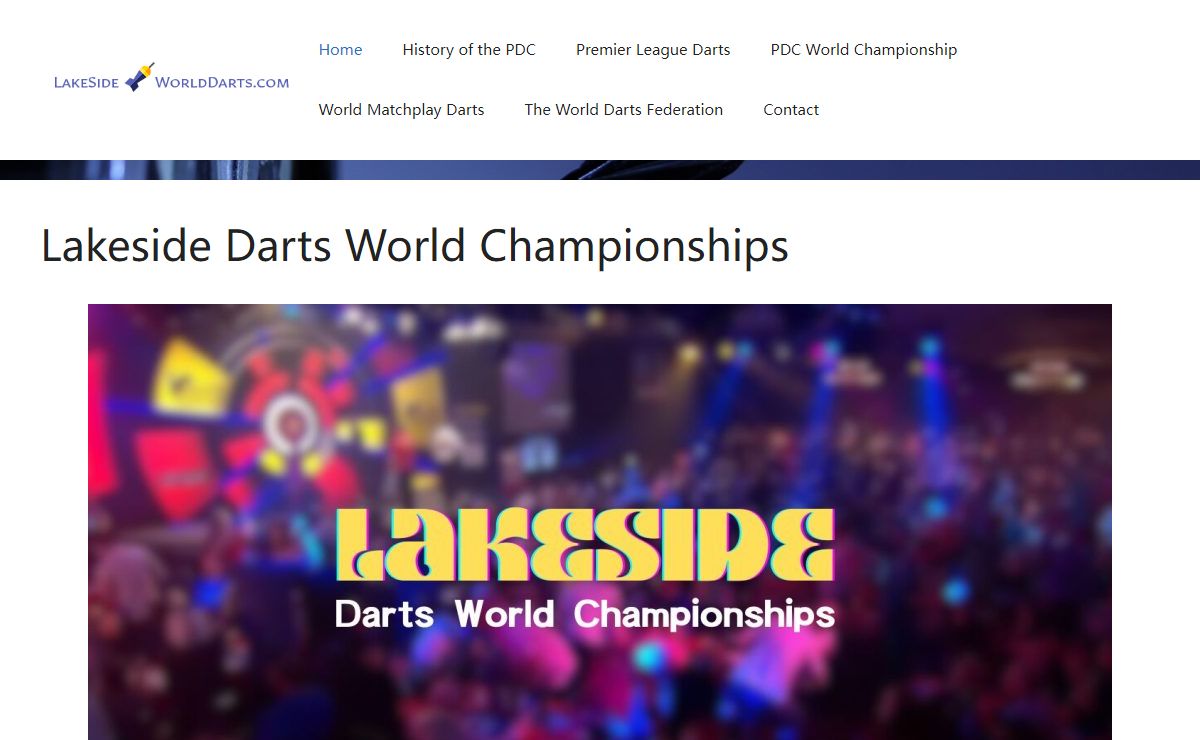 Lakeside Darts World Championships - an Unparalleled Experience