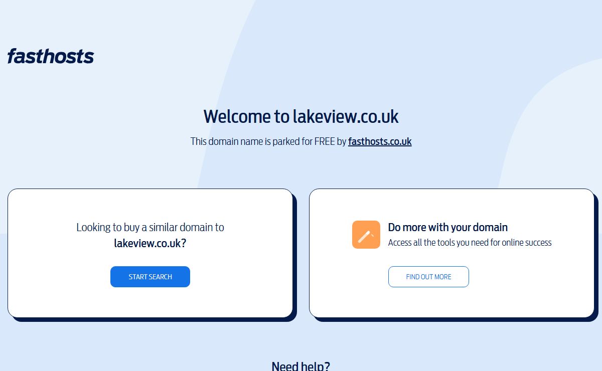 Domain parking page