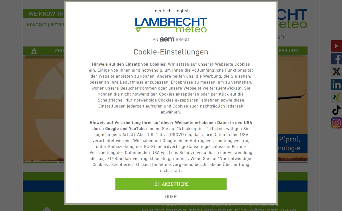 LAMBRECHT meteo GmbH - Ihr Partner für professionelle Umweltmesstechnik