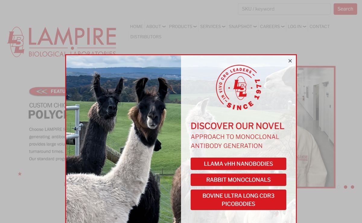 LAMPIRE specializes in custom polyclonal & monoclonal antibody development... | Lampire Biological Laboratories, Inc.