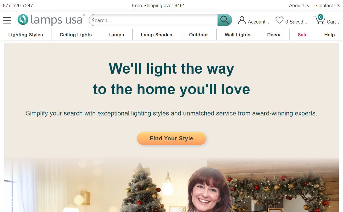 Light Fixtures, Lamps, Lamp Shades and Home Decor | LampsUSA