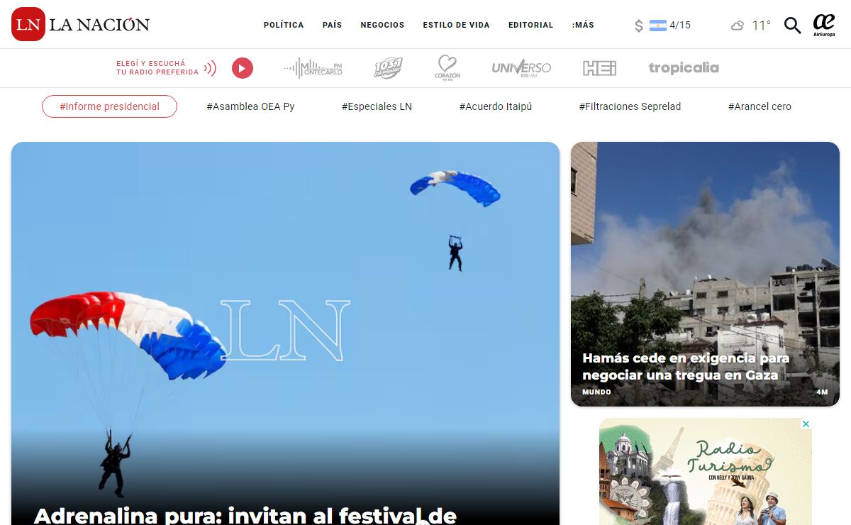 Últimas noticias de Paraguay y el mundo, las 24 horas