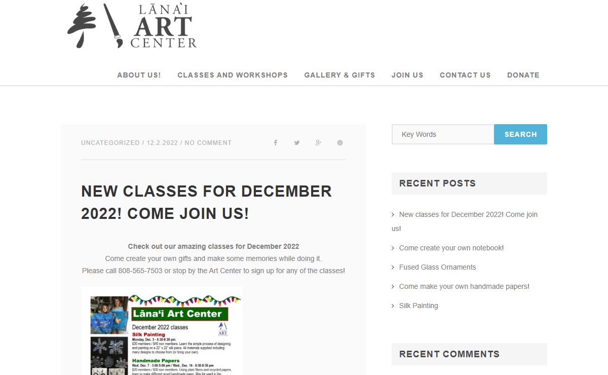 » Lana'i Art Center