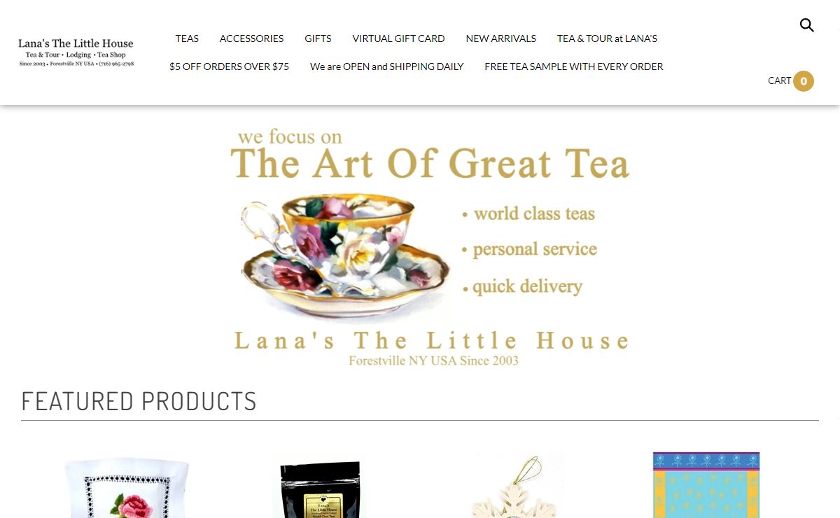 Buy Loose Leaf Tea, Tea Gifts & Teaware | Lana's The Little House