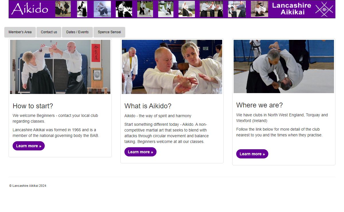 Lancashire Aikikai - Aikido in the North West of England toquay and Wexford - we welcome new members to learn this elegant martial art
