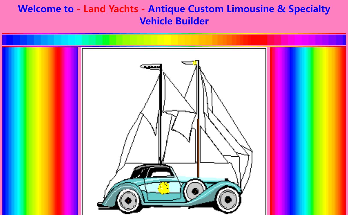 Land Yachts Vehicle Restoration & Customizing Home Page