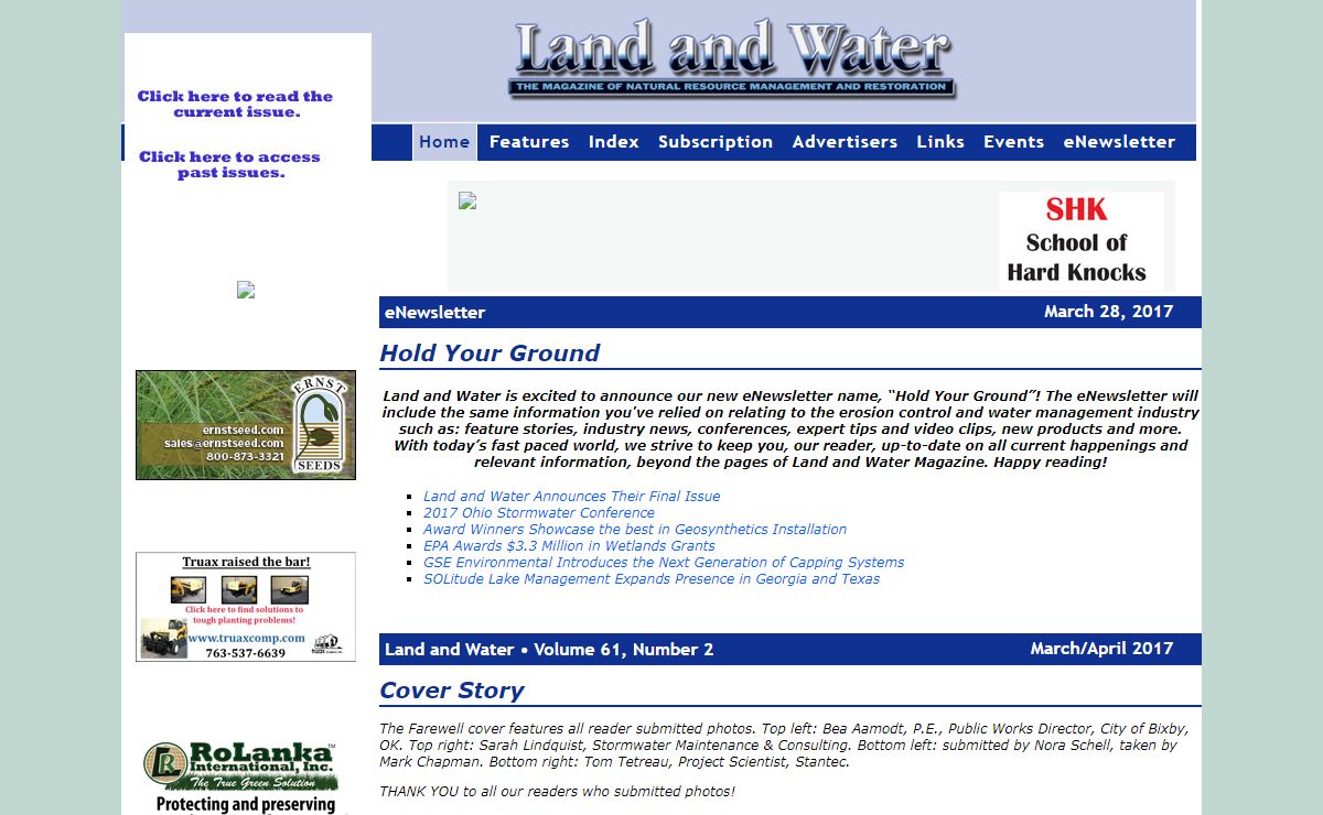 Land and Water Magazine