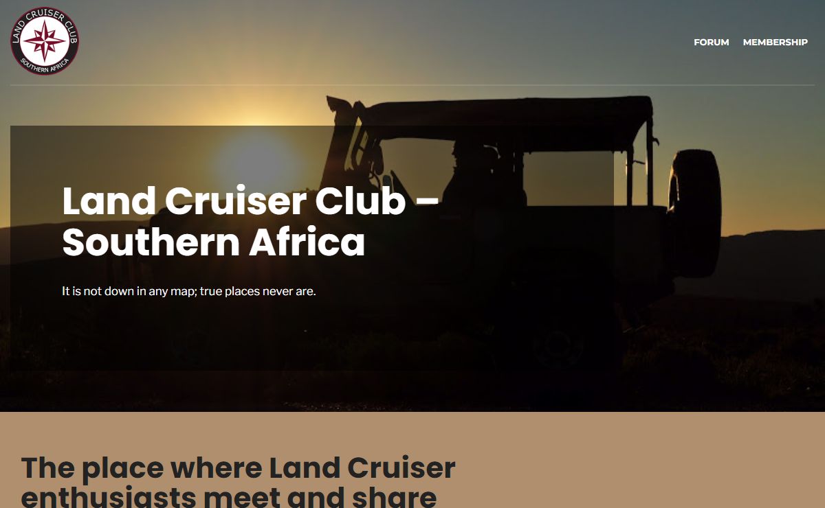 Land Cruiser Club – Southern Africa – It is not down in any map; true places never are