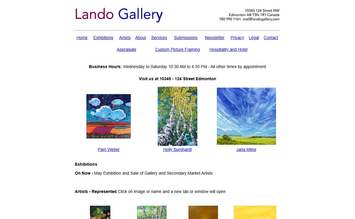 Lando Gallery - Fine Art - Art Appraisals - Custom Picture Framing