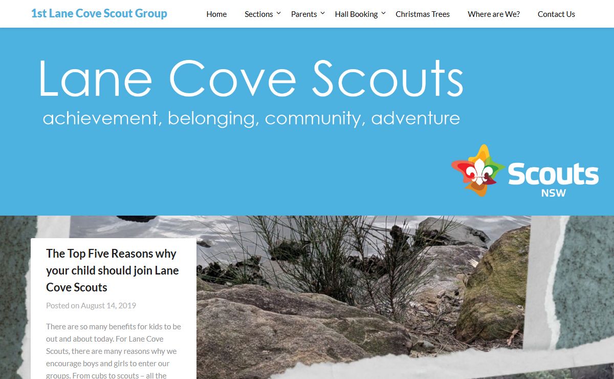1st Lane Cove Scout Group – The adventure begins