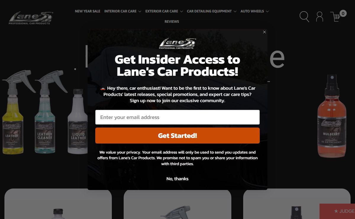 Lane's Car Care & Detailing Products - Professional Auto Detailing Supplies at Lane's