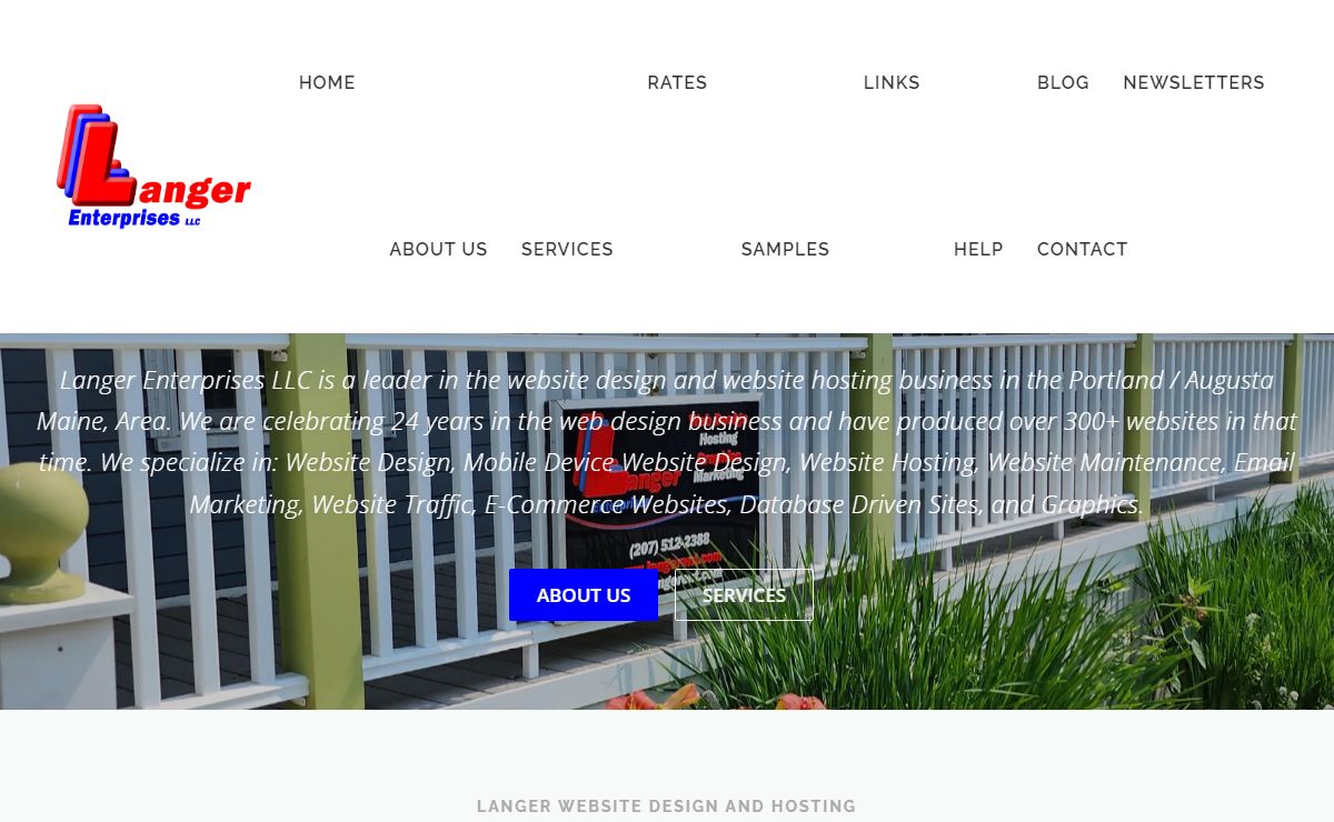 Langer Enterprises LLC a Maine Web Design and Hosting Company