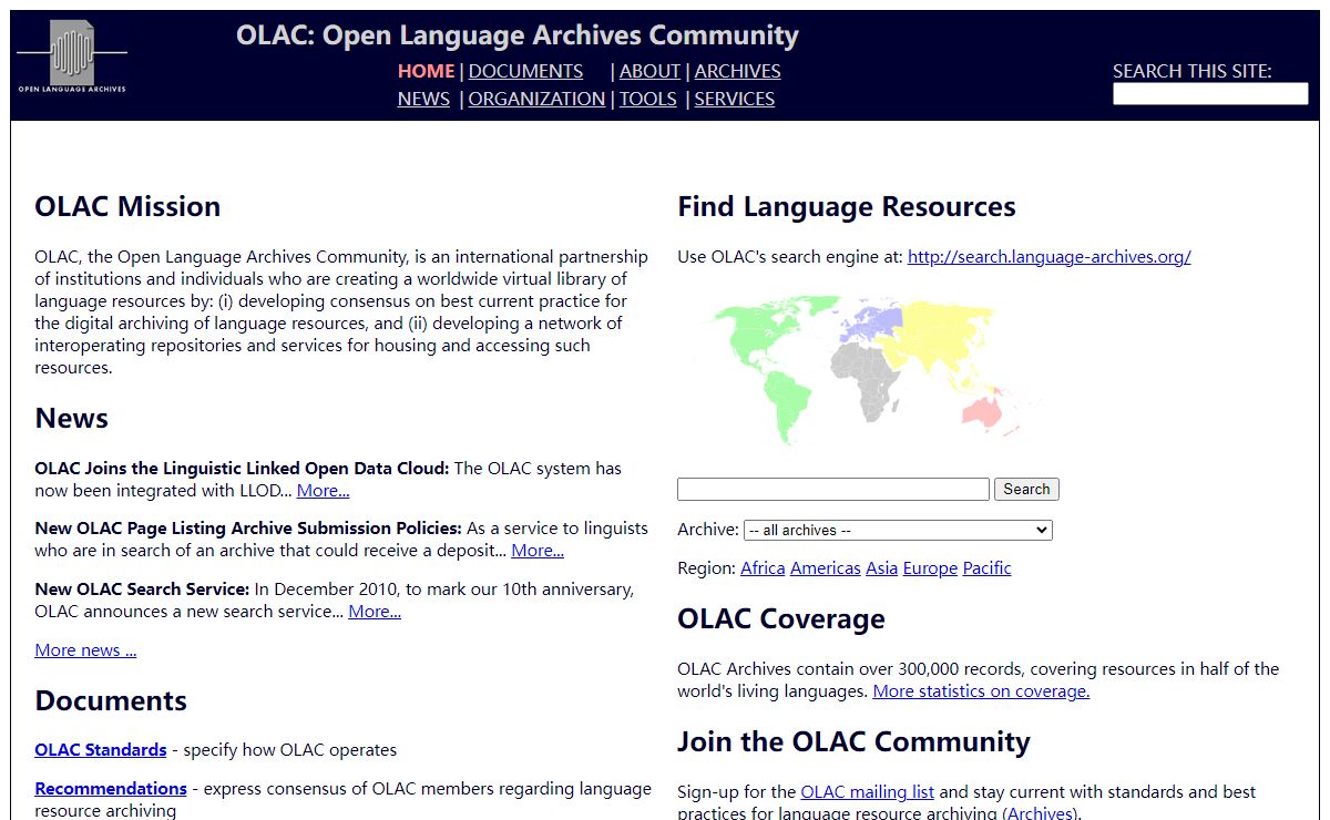 Open Language Archives Community