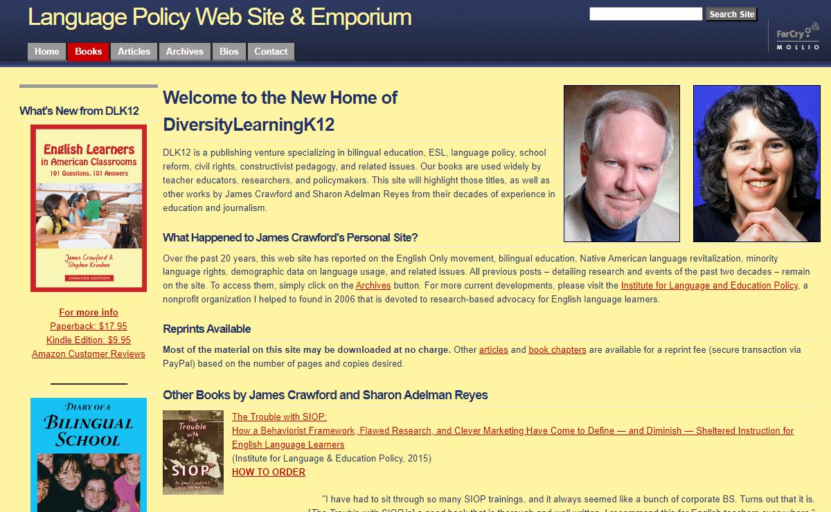 Language Policy Web Site