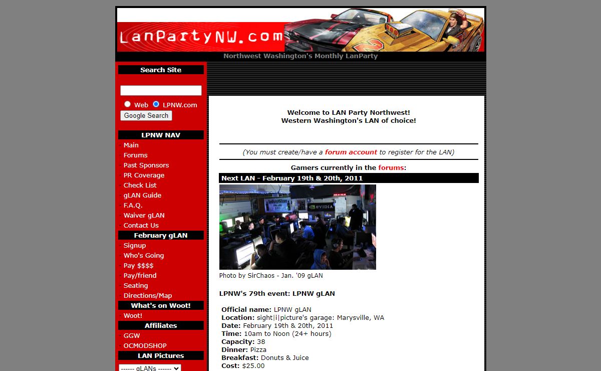 LanPartyNW.com - Northwest Washington's Local LanParty