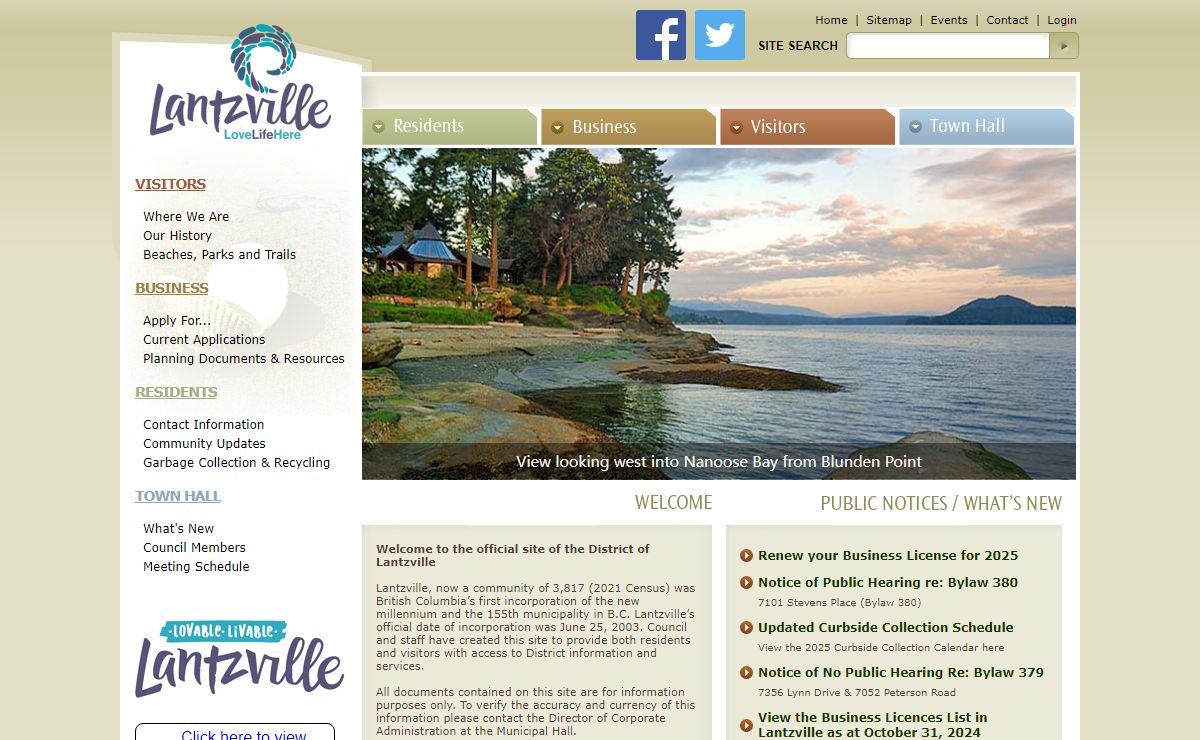 District of Lantzville - Welcome to Lantzville