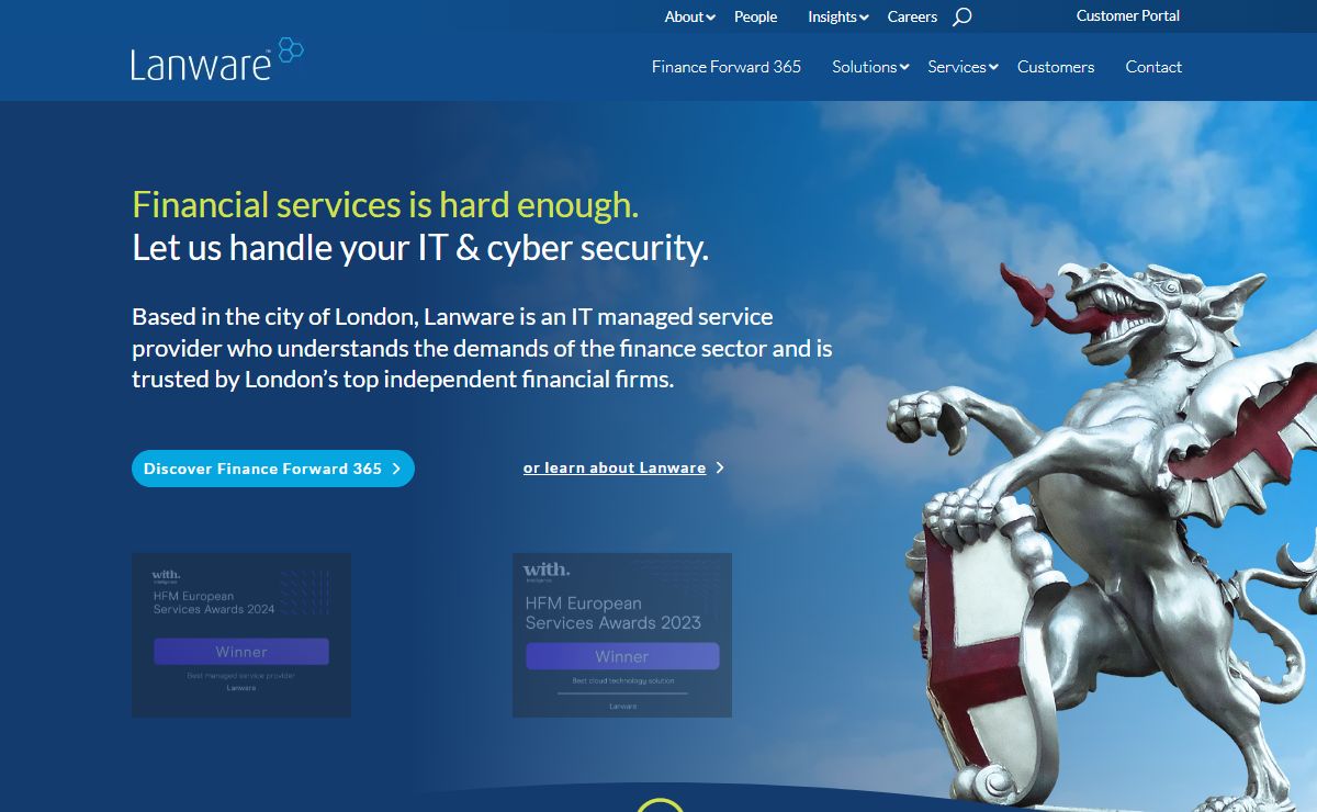 Lanware - IT MSP in London serving financial services firms