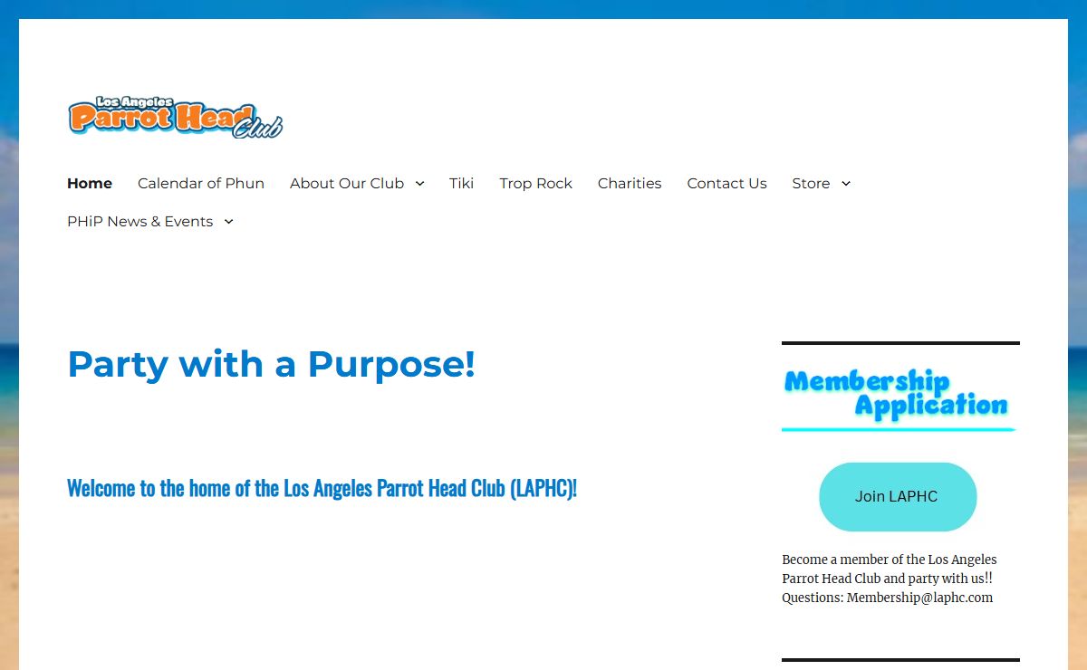 Los Angeles Parrot Head Club – Party with a Purpose!