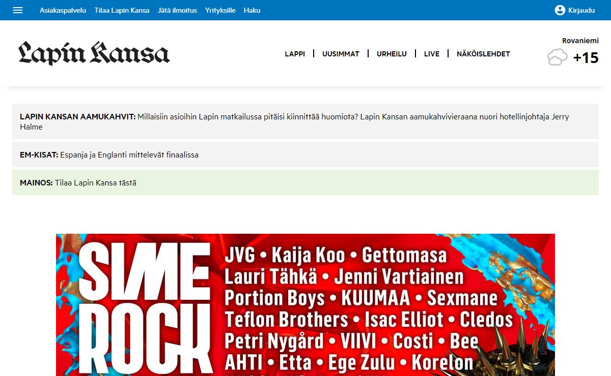Etusivu | Lapin Kansa