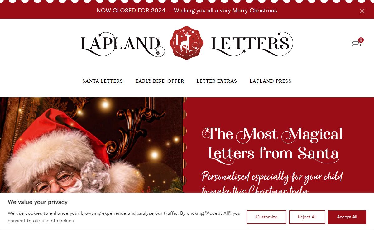 Personalised Letter from Santa 2024 | Lapland Letters