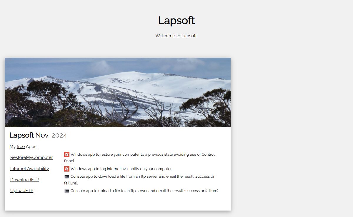 Lapsoft Home Page