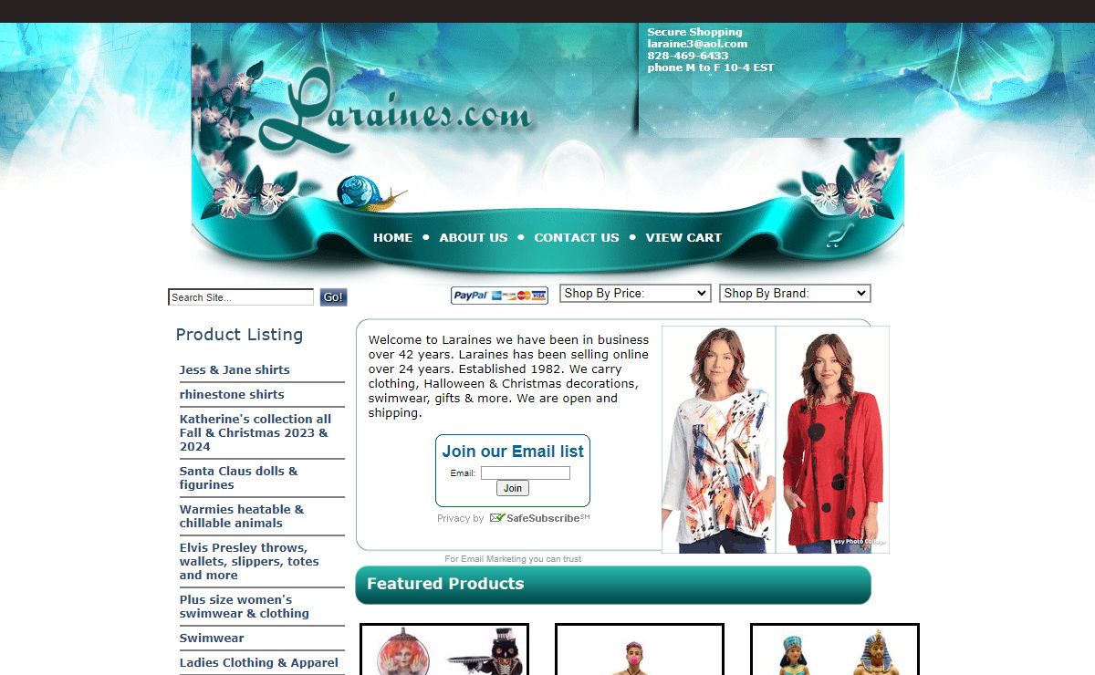 Laraines.com Clothing, Halloween, Christmas decor & gifts