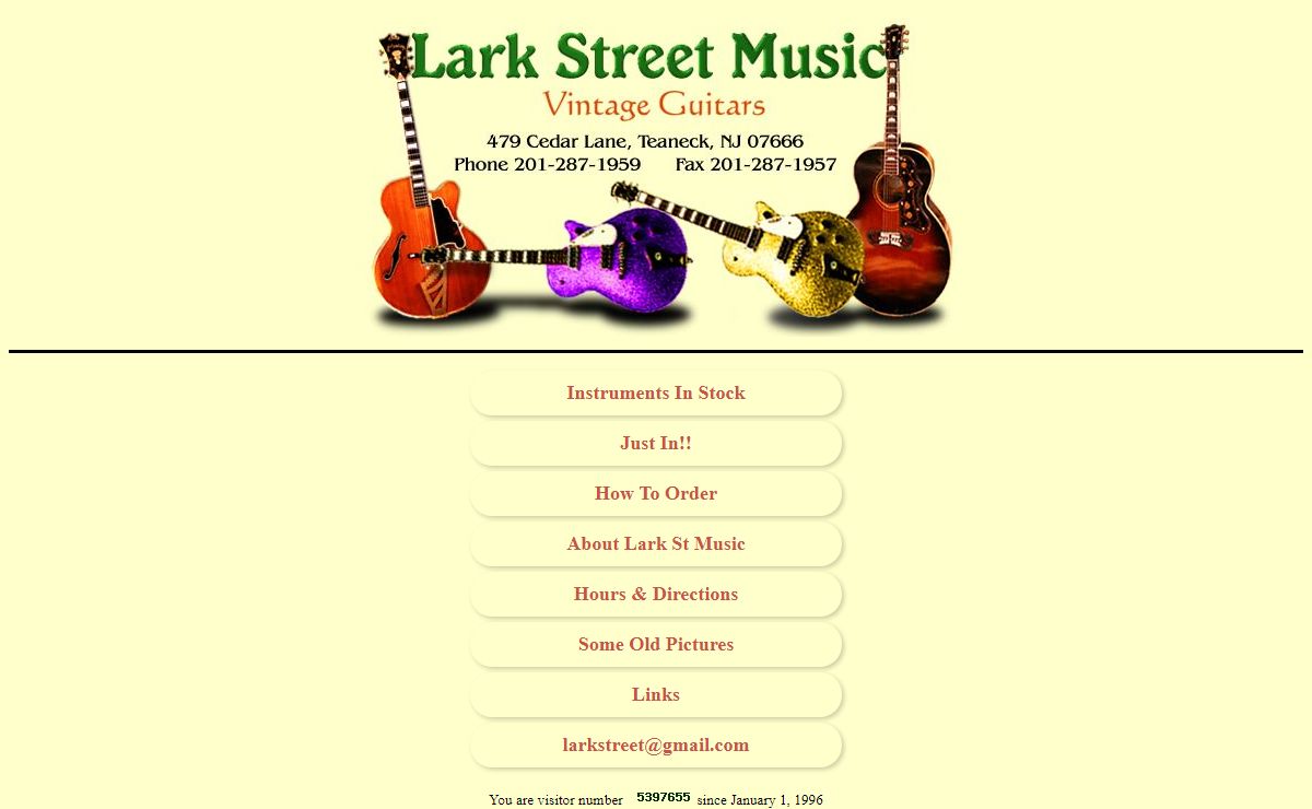 Lark Street Music: Vintage Guitars, Teaneck NJ