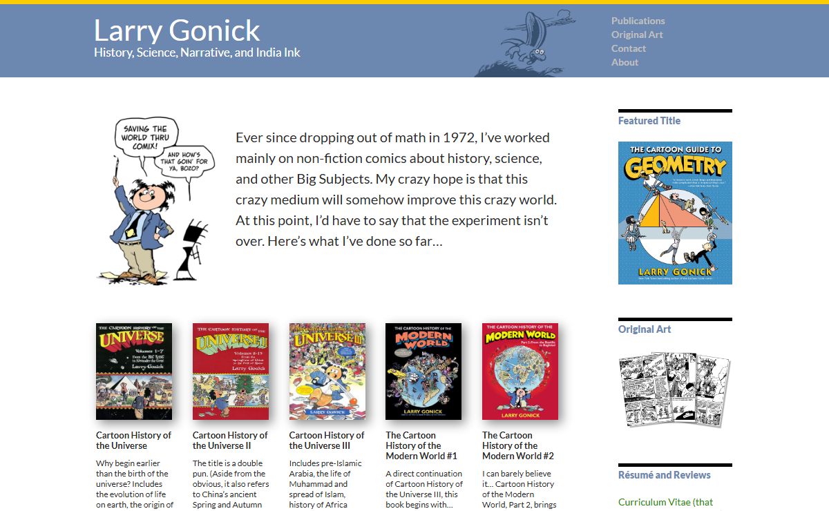 Larry Gonick, the Overeducated Cartoonist! | Larry Gonick