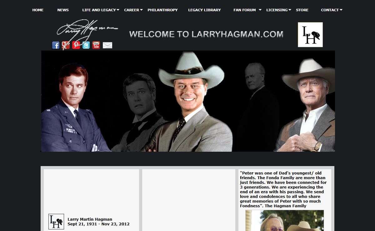 LARRY HAGMAN l Official Site