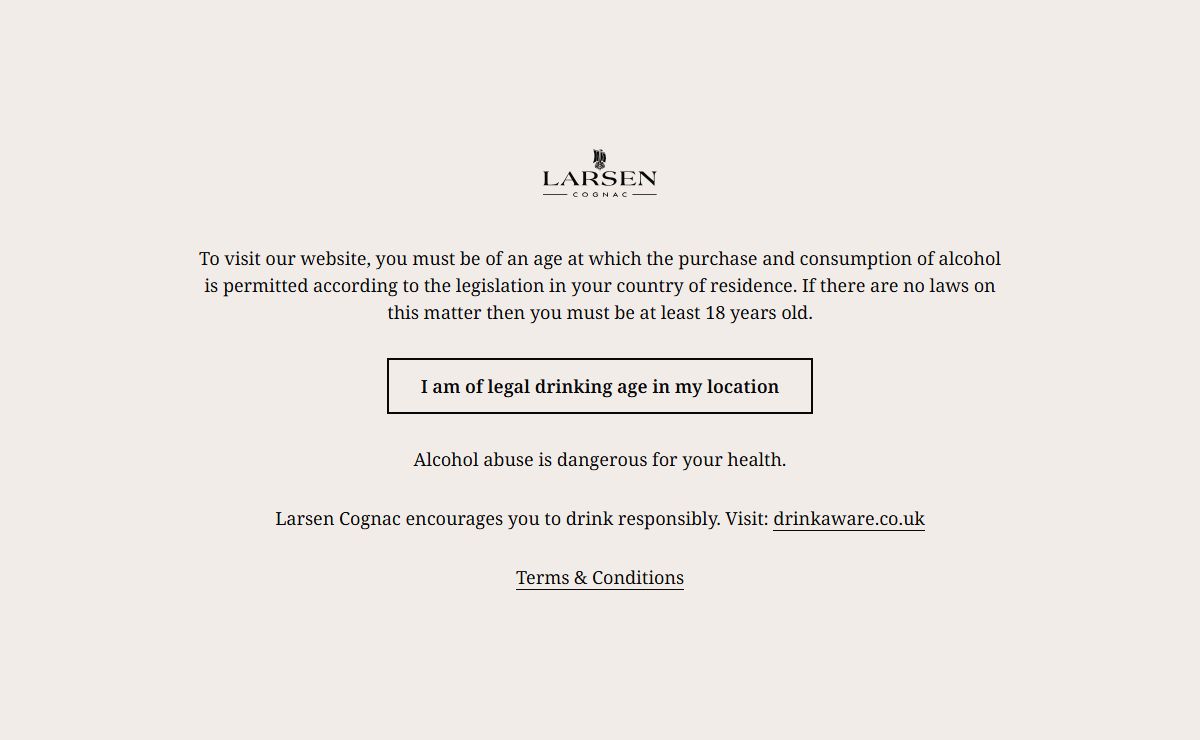 Larsen Cognac | Award winning Cognac