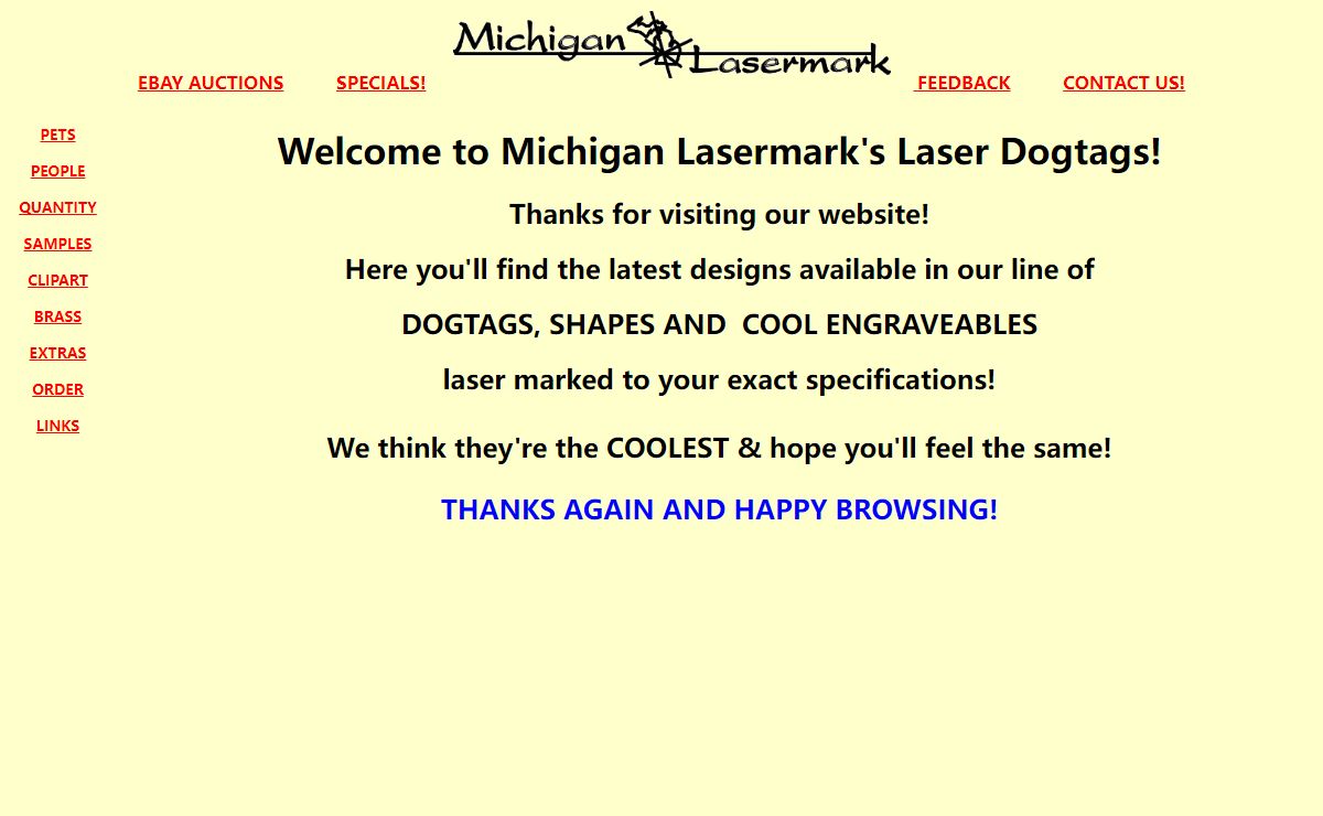 WELCOME TO LASERDOGTAGS.COM!