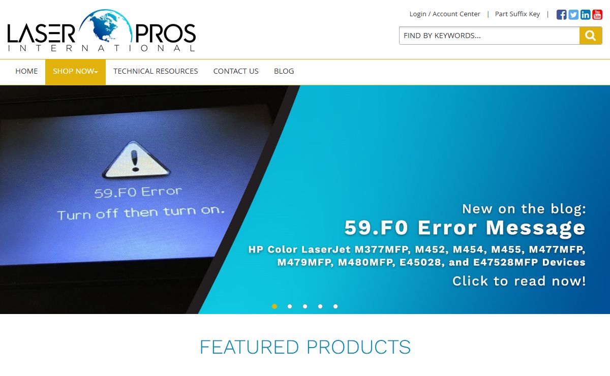 Laser Pros International | Laser Printer Parts