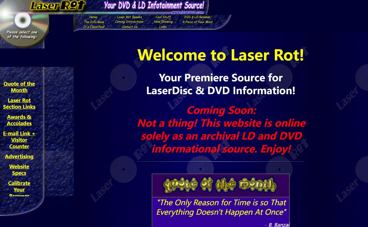 LASER ROT - Home Page